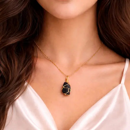Collar de Turmalina Negra