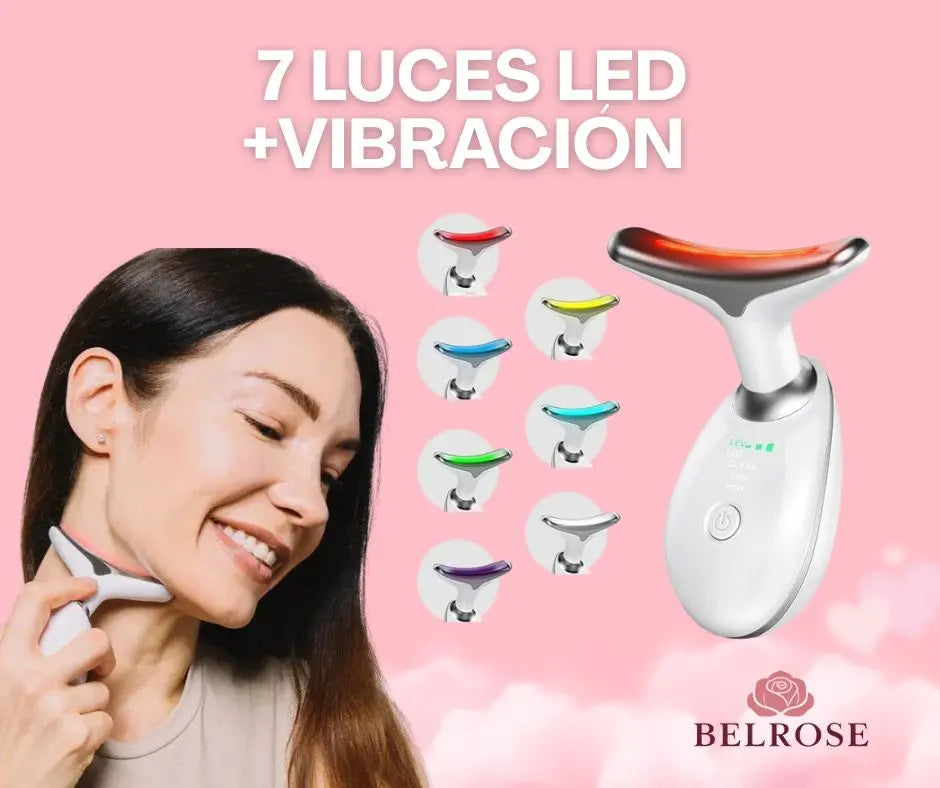 FACELUX - Masajeador facial 7LED en 1